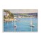 Stupell Industries Sailboats Of The Shore Framed Giclee Wall Art Design by LSR Design Studio
